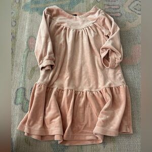 TEA velvet pink dress